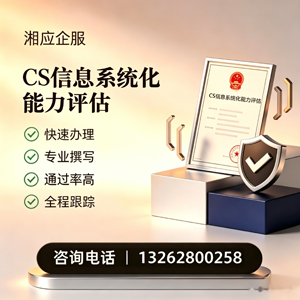 南充CS信息系统化能力评估申报服务
